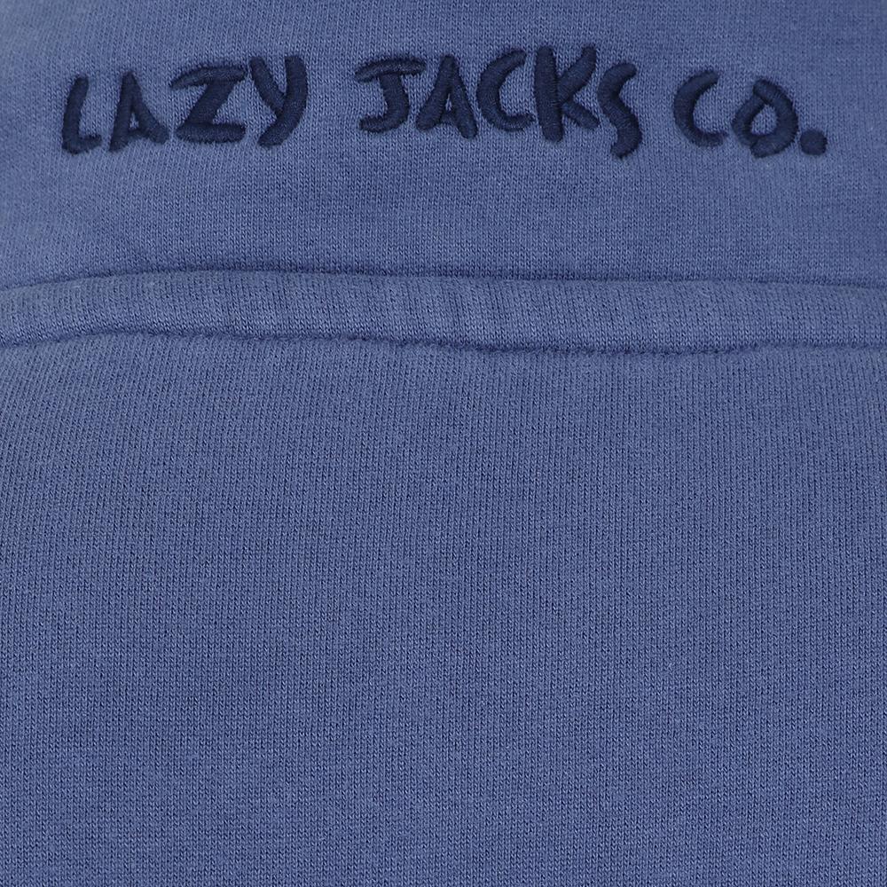 Lazy Jacks Unisex Quarter Zip Denim Beaumaris Printed Sweatshirt